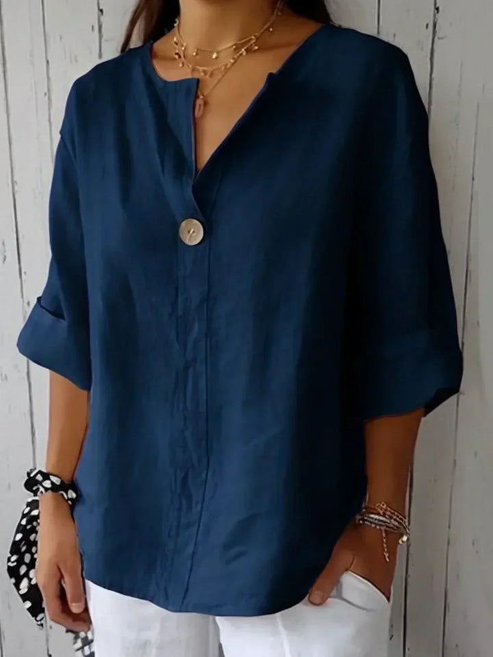 Aria | Blusa casual con cuello en V