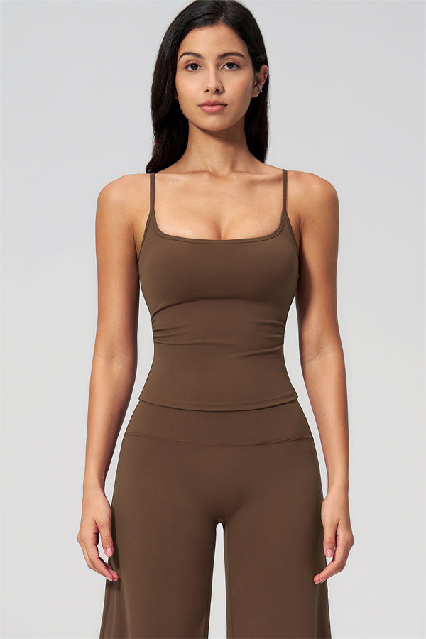 Nexus - El Conjunto de Top de Tirantes y Pantalones Cortos de Pierna Ancha para Mujer