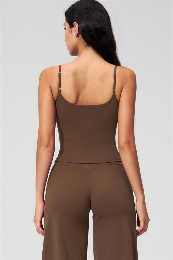 Nexus - El Conjunto de Top de Tirantes y Pantalones Cortos de Pierna Ancha para Mujer