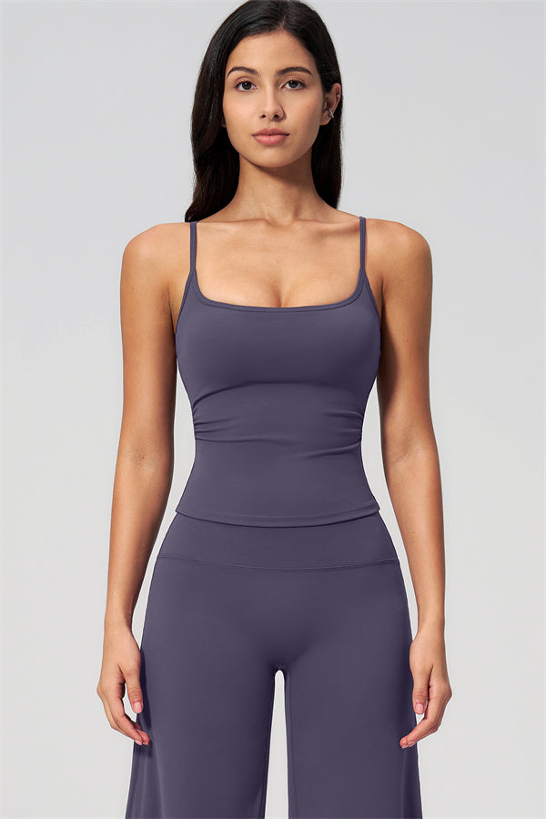 Nexus - El Conjunto de Top de Tirantes y Pantalones Cortos de Pierna Ancha para Mujer