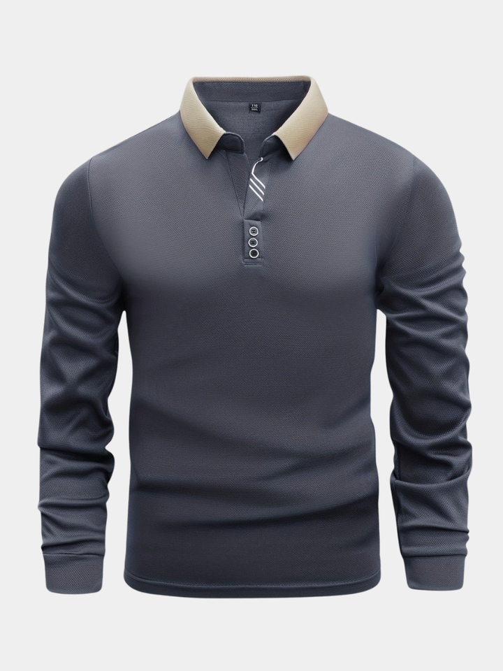 MONACO | POLO DE MANGAS LARGAS PARA HOMBRE