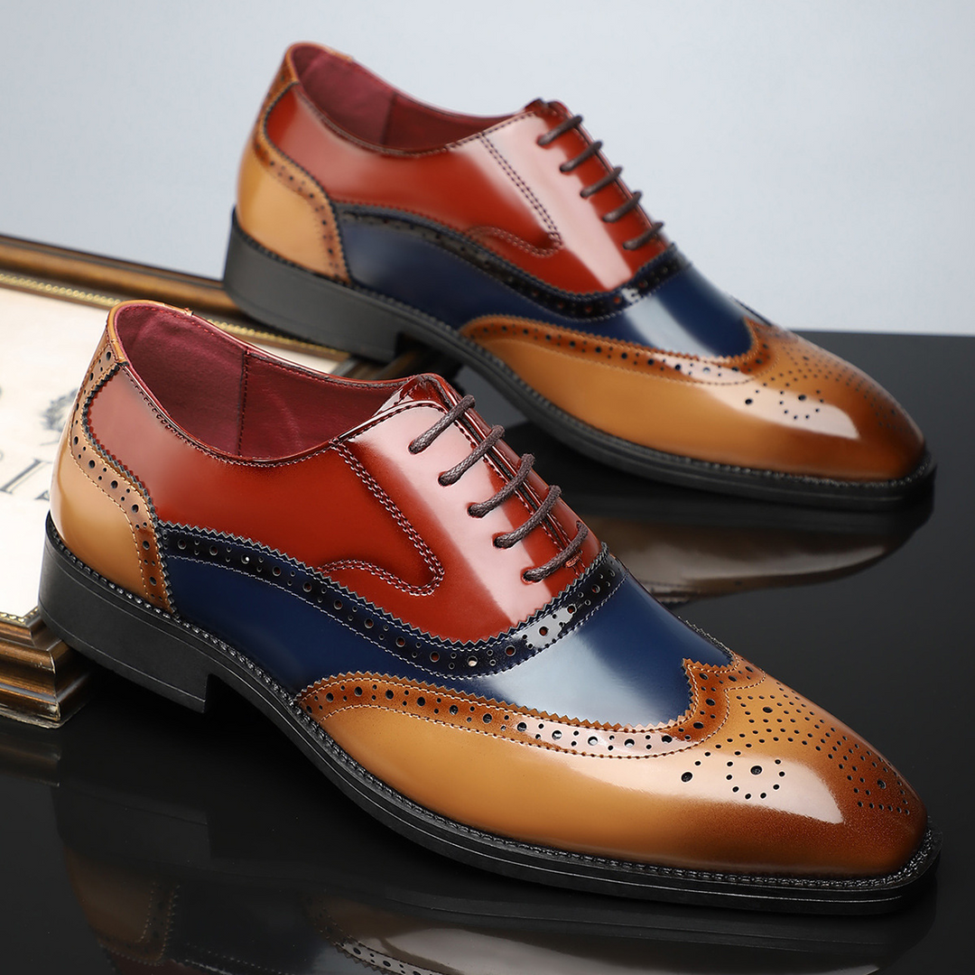 Arnau | Zapatos Brogue de Cuero Hombre Blucher Wingtip