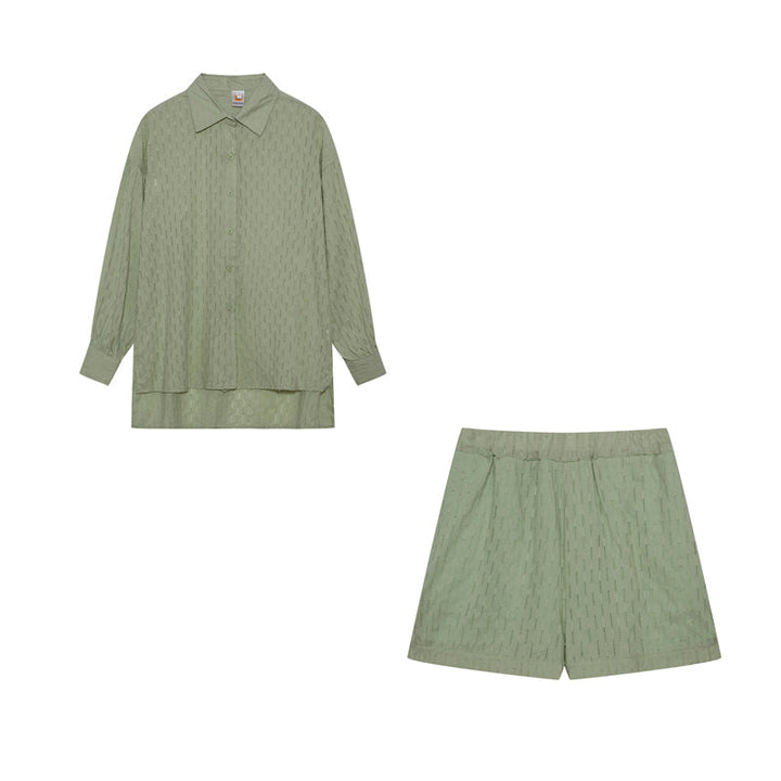 Maud | Conjunto elegante de camisa y pantalones cortos