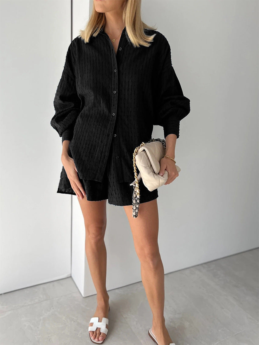 Maud | Conjunto elegante de camisa y pantalones cortos