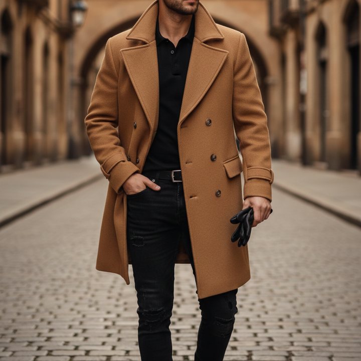Marcello | Abrigo de Hombre de Lana de Doble Pecho Invernales