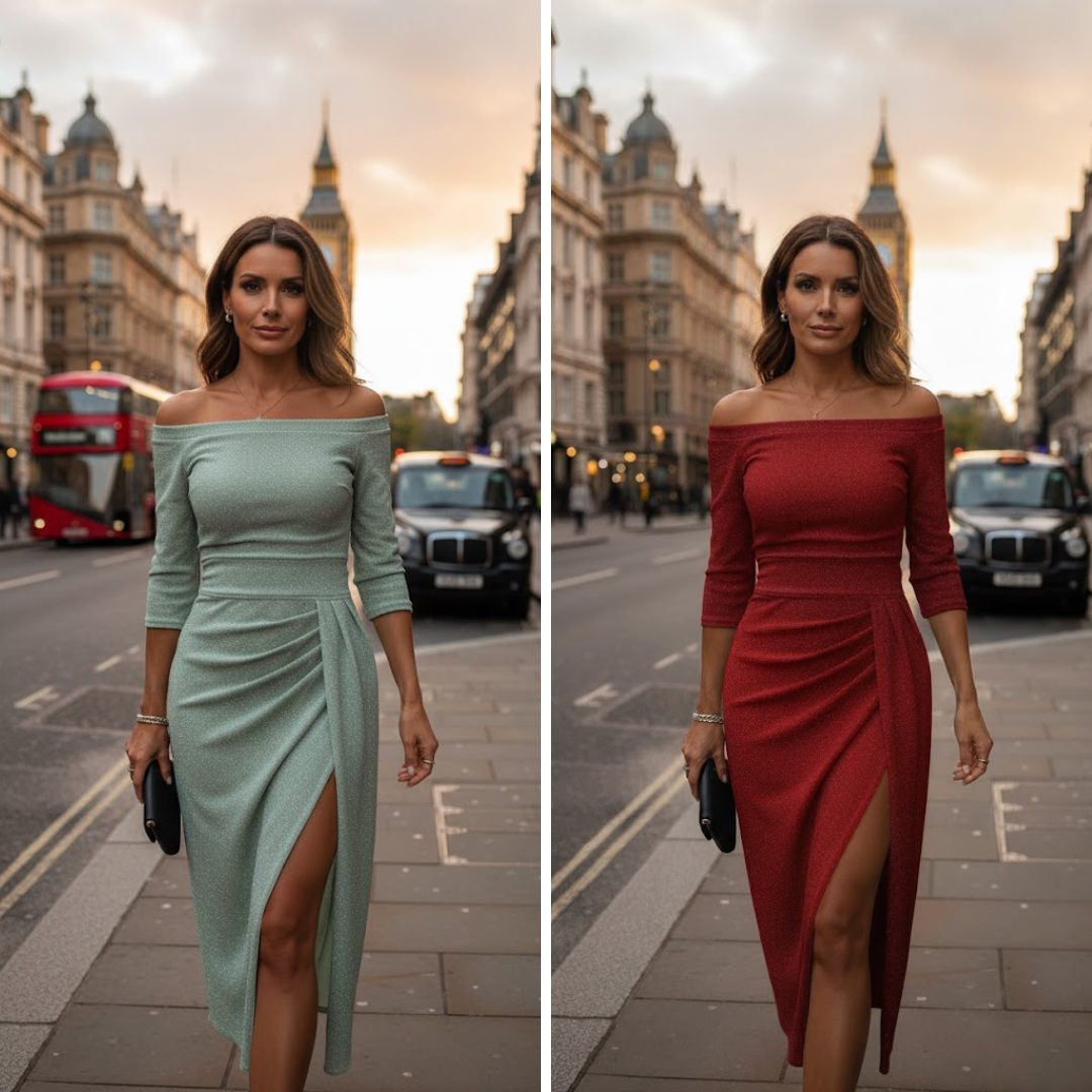 Isabeau | Elegante vestido maxi de Mujer con cuello halter y ajuste fluido