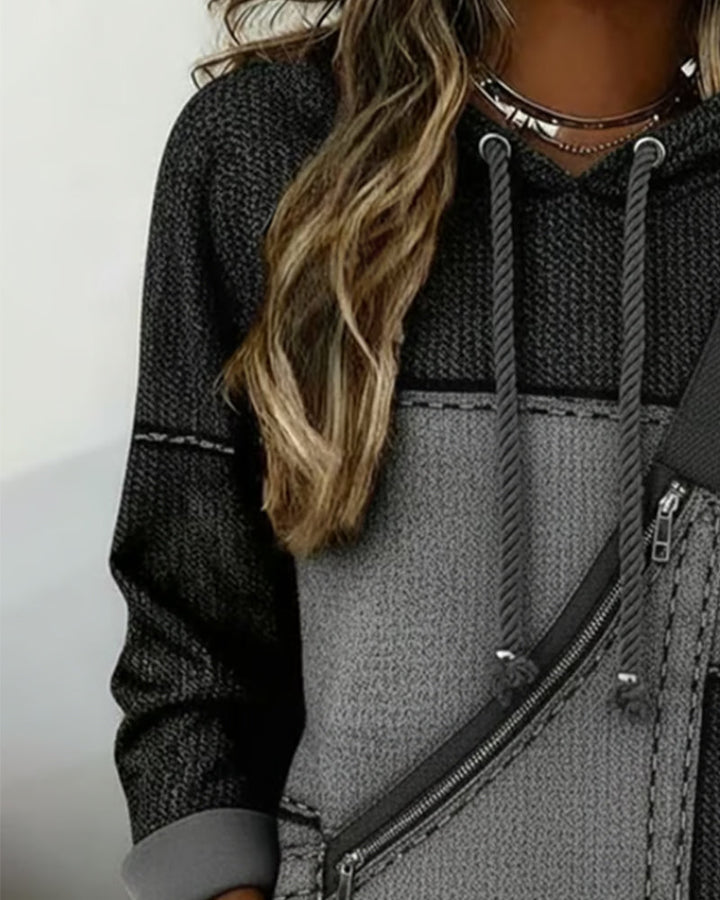 Rosita | Sudadera con Capucha de Color Block