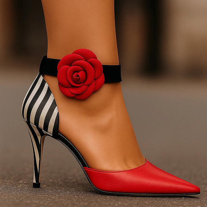 Angela | Tacones Elegancia Floral para Mujer
