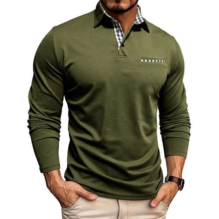 William - Polo Premium de Manga Larga para Hombre
