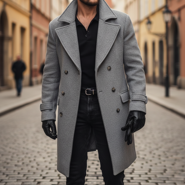 Marcello | Abrigo de Hombre de Lana de Doble Pecho Invernales