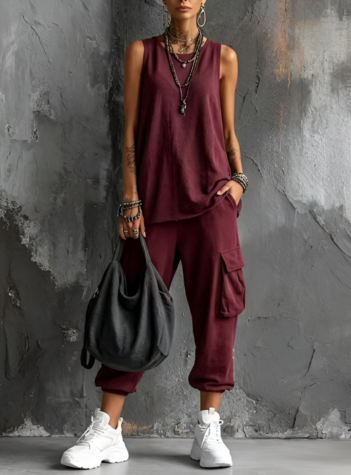 Noemi | Conjunto casual de comodidad urbana para mujer