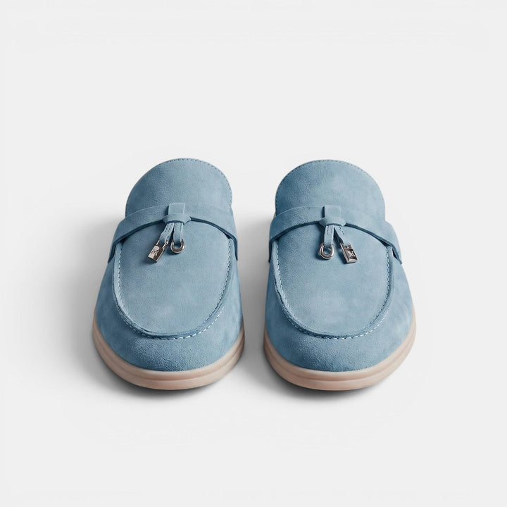 Mocasines Mule Hombre Ante