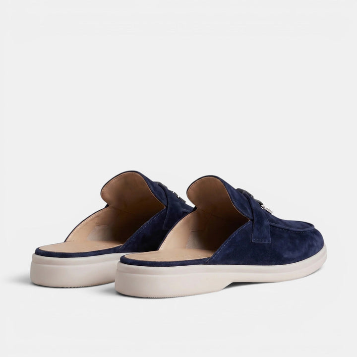 Mocasines Mule Hombre Ante