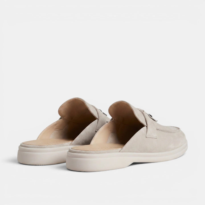 Mocasines Mule Hombre Ante