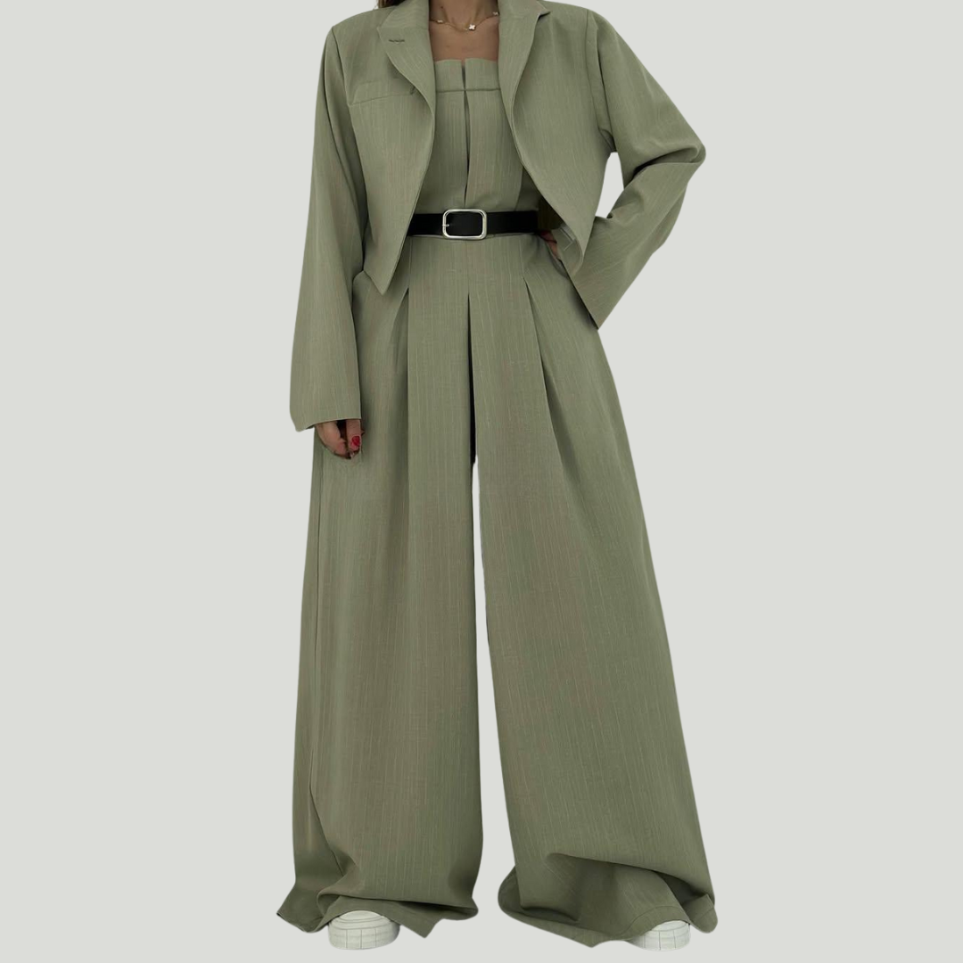 Julia | Conjunto Mujer Bustier + Chaqueta – Estilo Elegante y de Tendencia