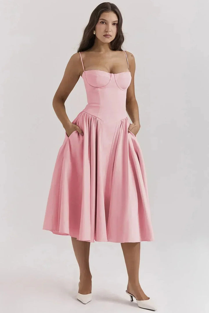 Kiki | Vestido midi retro