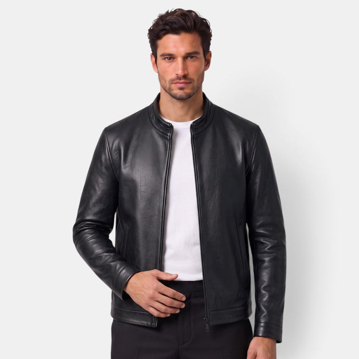 Chaqueta de Cuero Artificial para Hombre