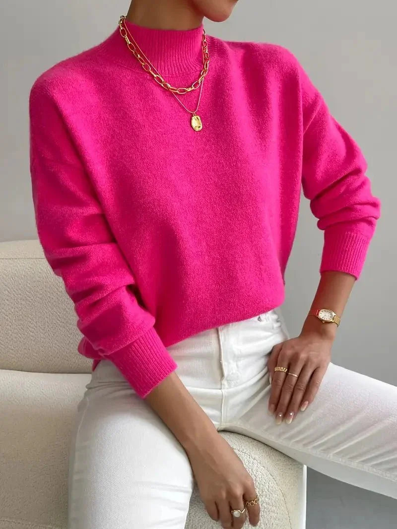 Maria | Suéter de cuello alto elegante y cómodo