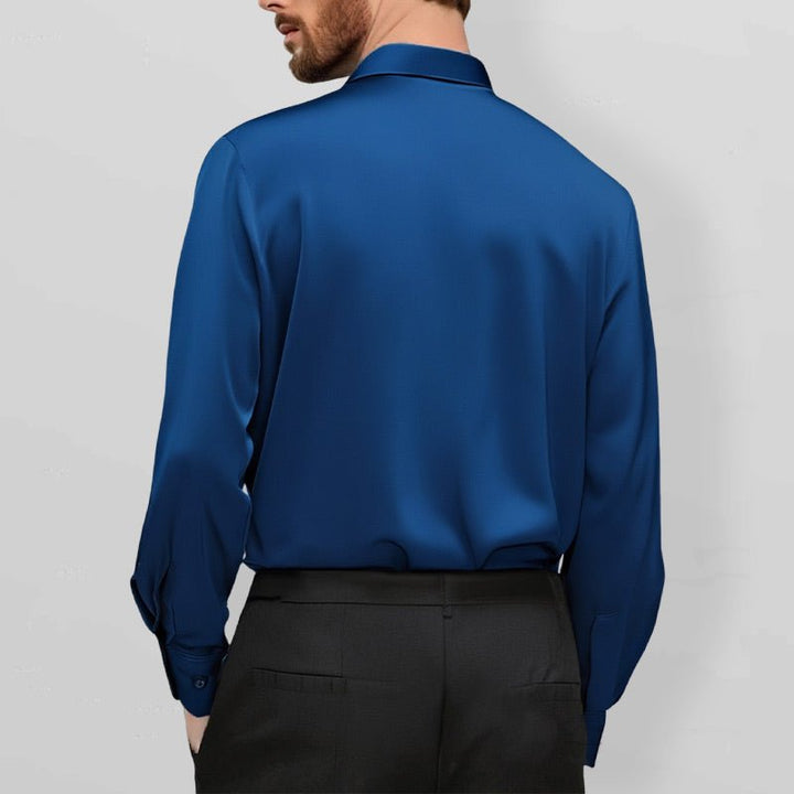 Mitchel | Camisa elástica antiarrugas para hombre