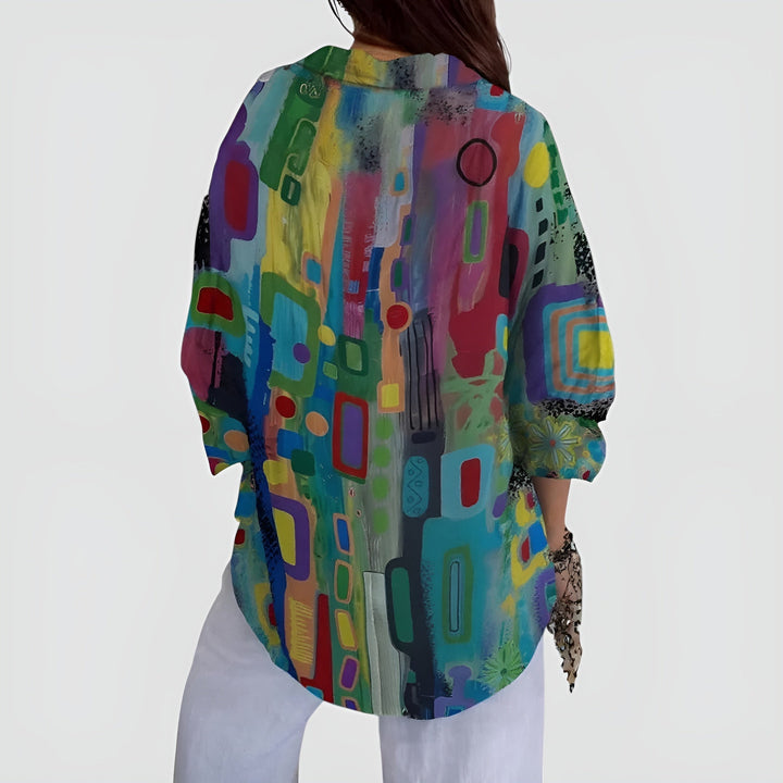 Blusa Edna™ con estampado geométrico