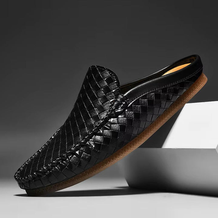 Oriol | Mocasín de Cuero Trenzado Hombre Slip-On