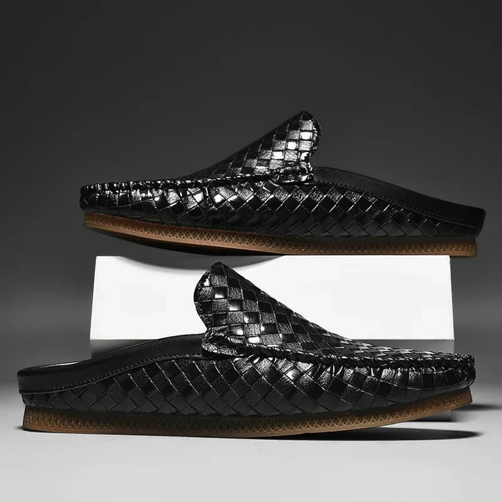 Oriol | Mocasín de Cuero Trenzado Hombre Slip-On