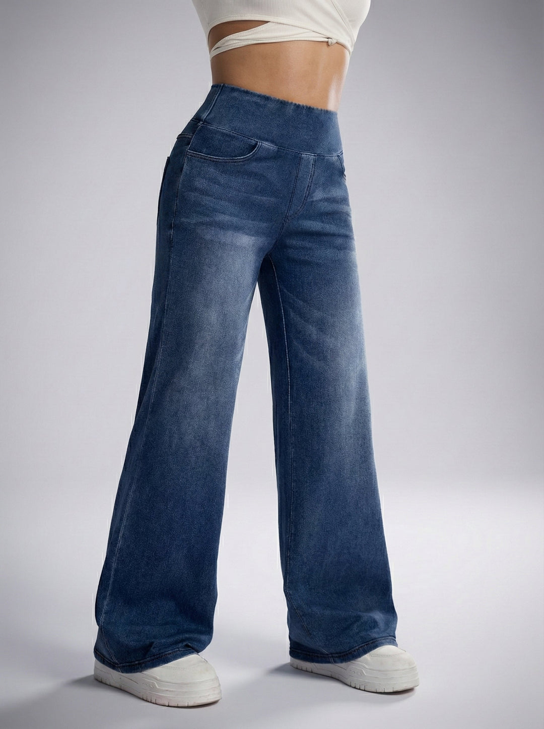 Duna - Pantalones anchos con control de abdomen para Mujer