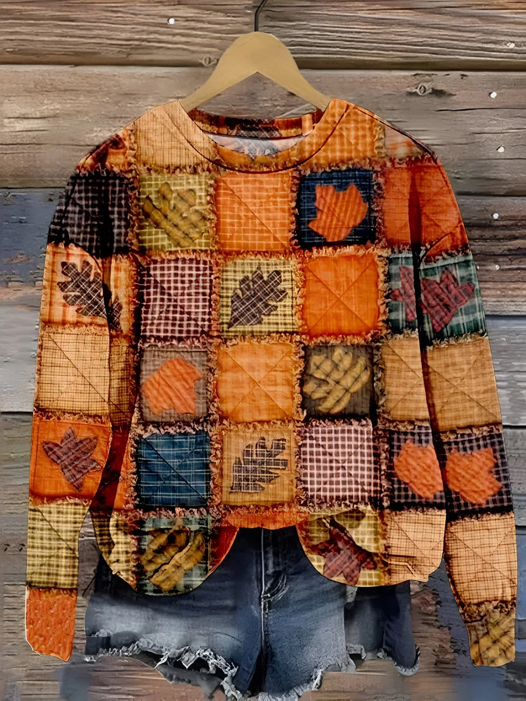 Evelien - Suéter suave de patchwork