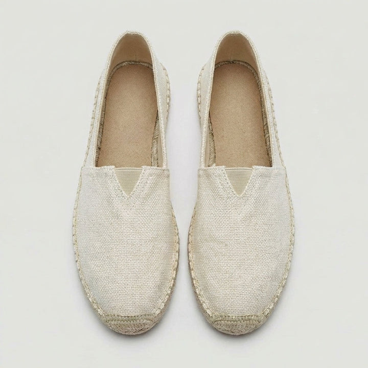 Sergio | Espadrillas de Lino Sin Cordones Hombre Suela Yute