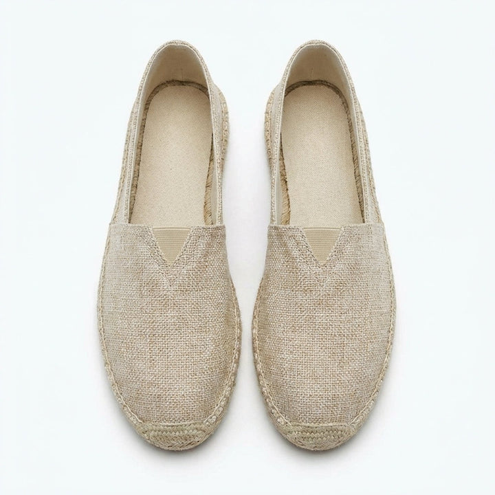 Sergio | Espadrillas de Lino Sin Cordones Hombre Suela Yute