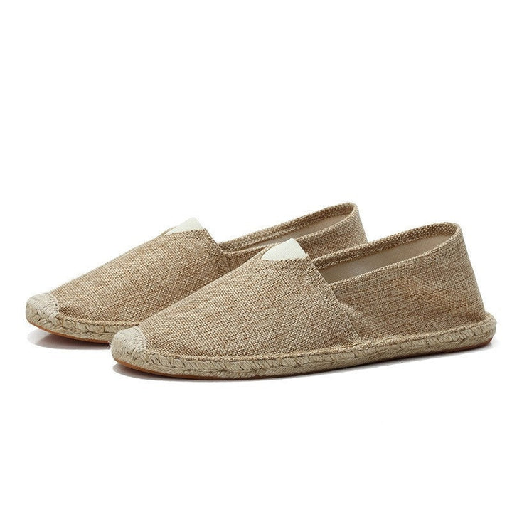 Sergio | Espadrillas de Lino Sin Cordones Hombre Suela Yute