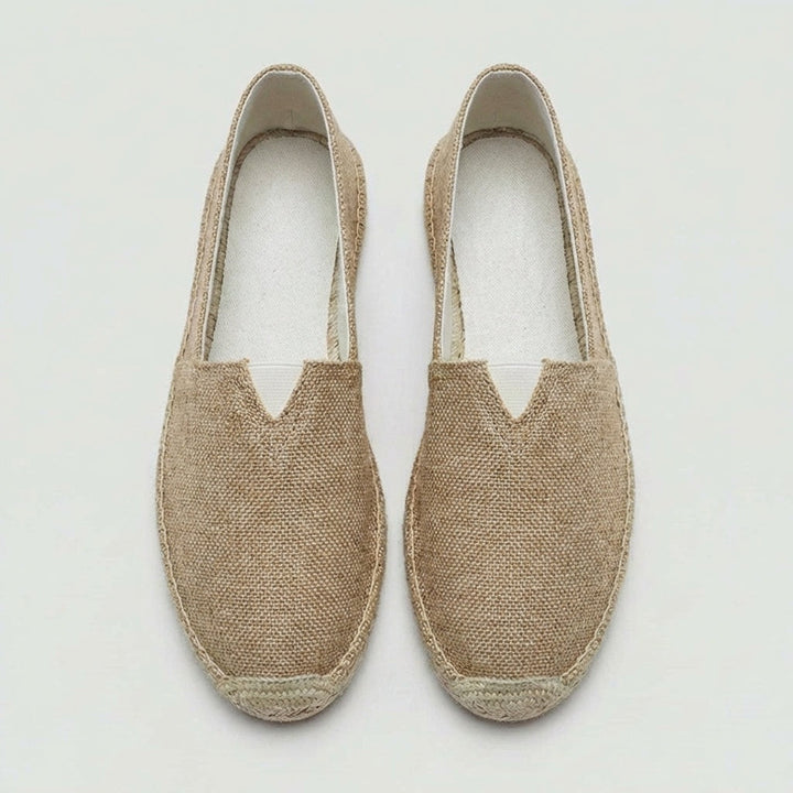 Sergio | Espadrillas de Lino Sin Cordones Hombre Suela Yute