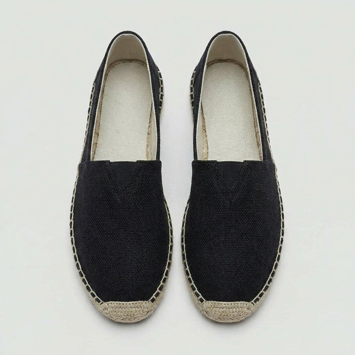Sergio | Espadrillas de Lino Sin Cordones Hombre Suela Yute