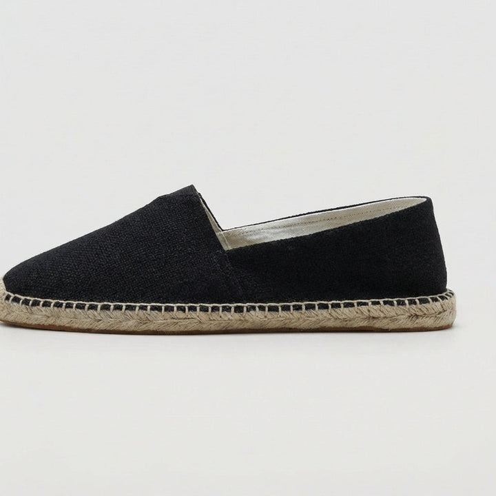 Sergio | Espadrillas de Lino Sin Cordones Hombre Suela Yute