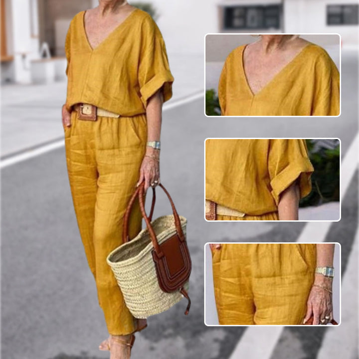 Claire | Conjunto lujoso y relajado de dos piezas