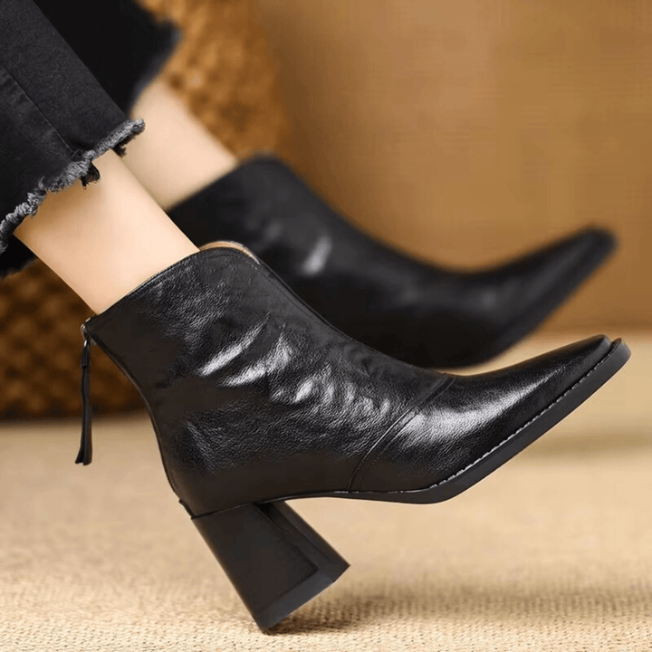 Claudia | Botines de Lujo con Tacón Medio para Mujer
