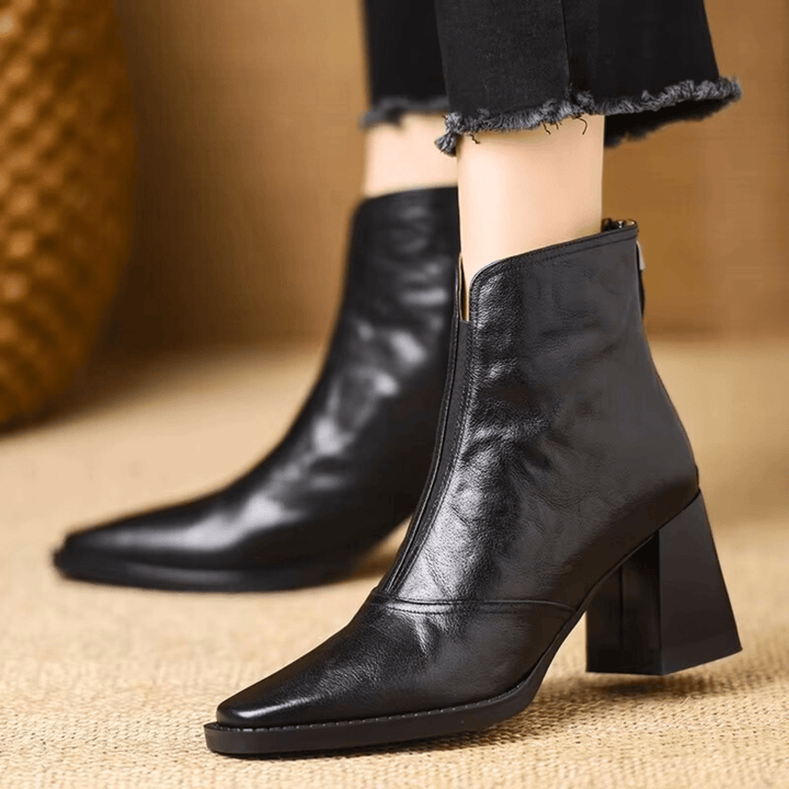 Claudia | Botines de Lujo con Tacón Medio para Mujer