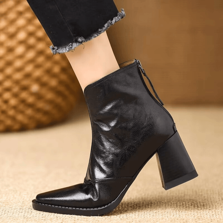 Claudia | Botines de Lujo con Tacón Medio para Mujer