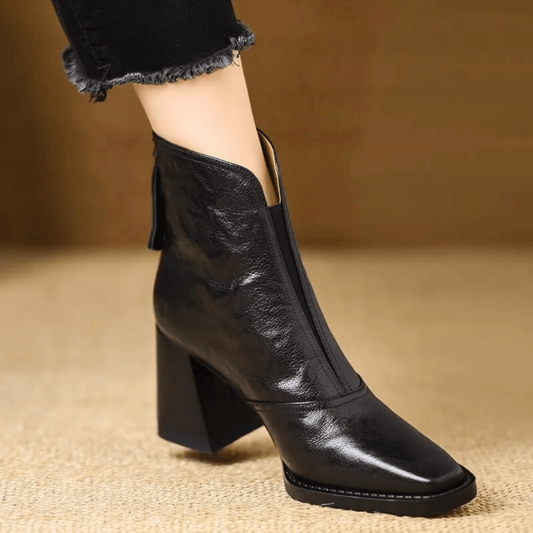 Claudia | Botines de Lujo con Tacón Medio para Mujer