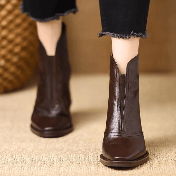 Claudia | Botines de Lujo con Tacón Medio para Mujer