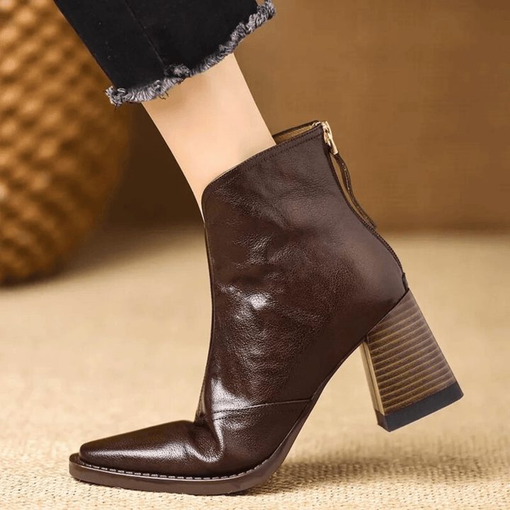 Claudia | Botines de Lujo con Tacón Medio para Mujer