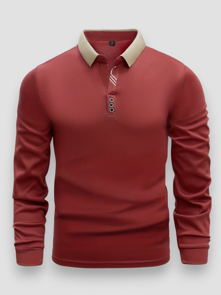 MONACO | POLO DE MANGAS LARGAS PARA HOMBRE
