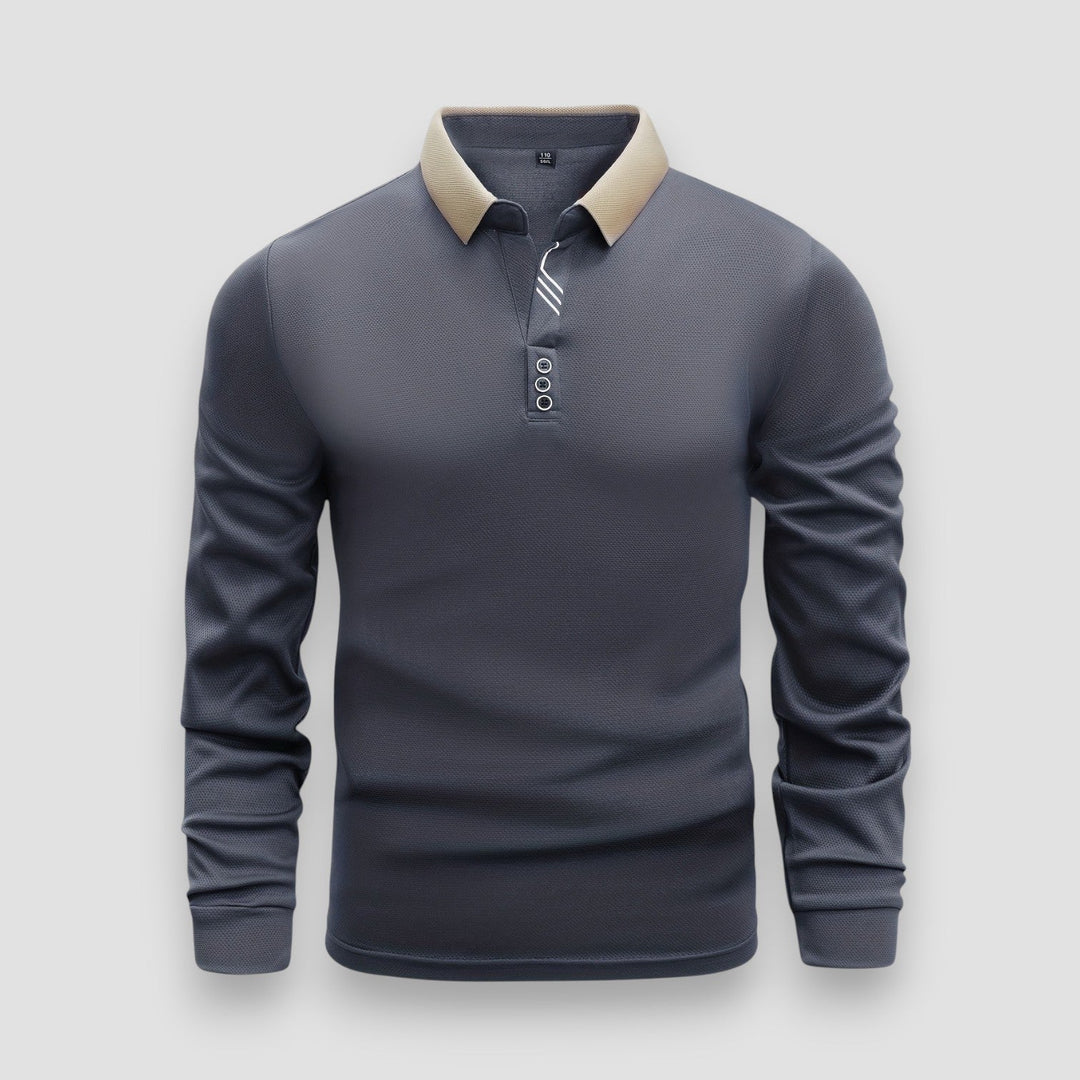 MONACO | POLO DE MANGAS LARGAS PARA HOMBRE