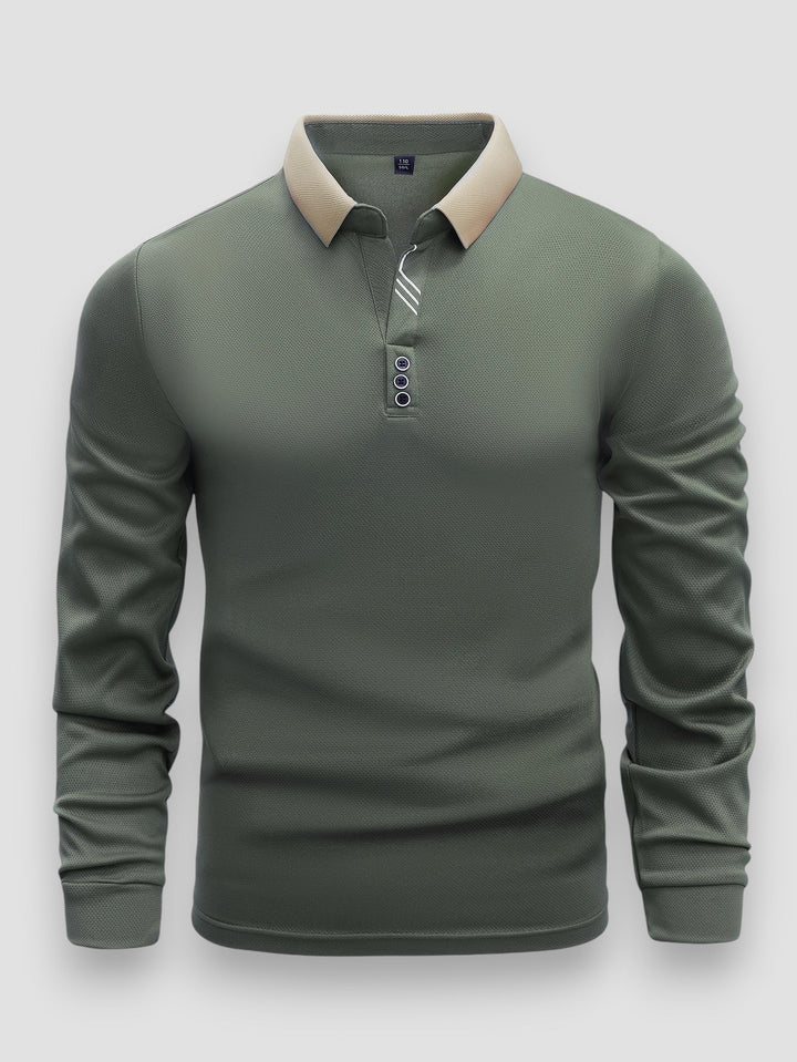 MONACO | POLO DE MANGAS LARGAS PARA HOMBRE